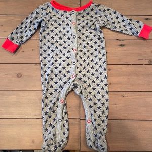 Star Footed PJs 0-3M